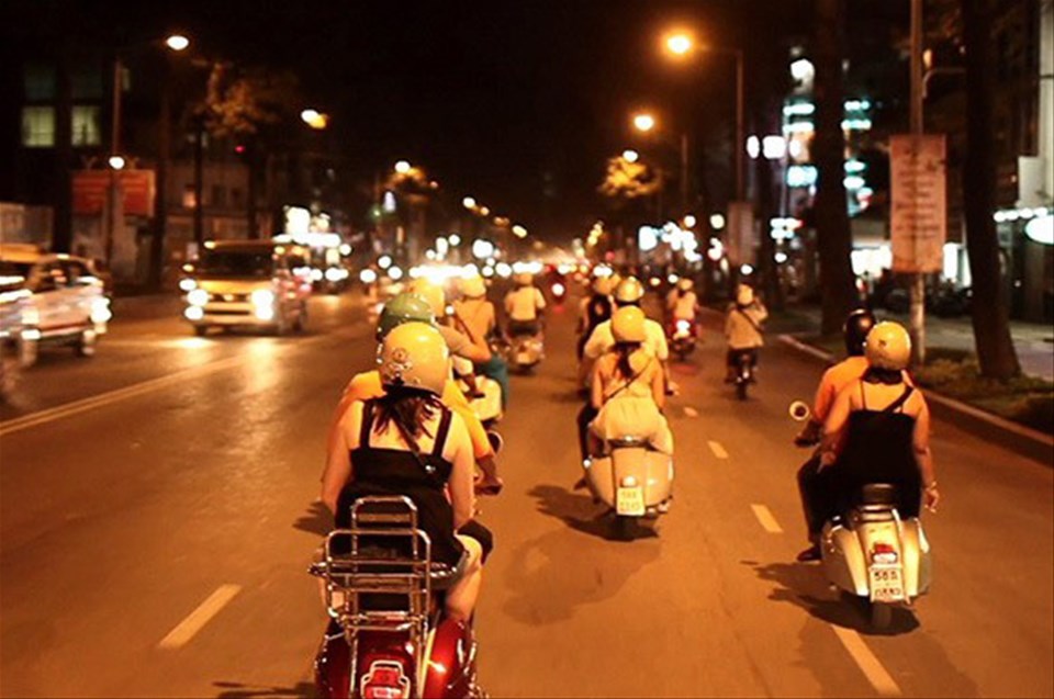 Vespa Night out in Vibrant Hanoi